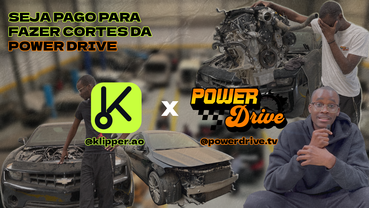 Capa da campanha Power Drive Clipping - Ganha com Vídeos de Carros 🏎️ de Power Drive AO